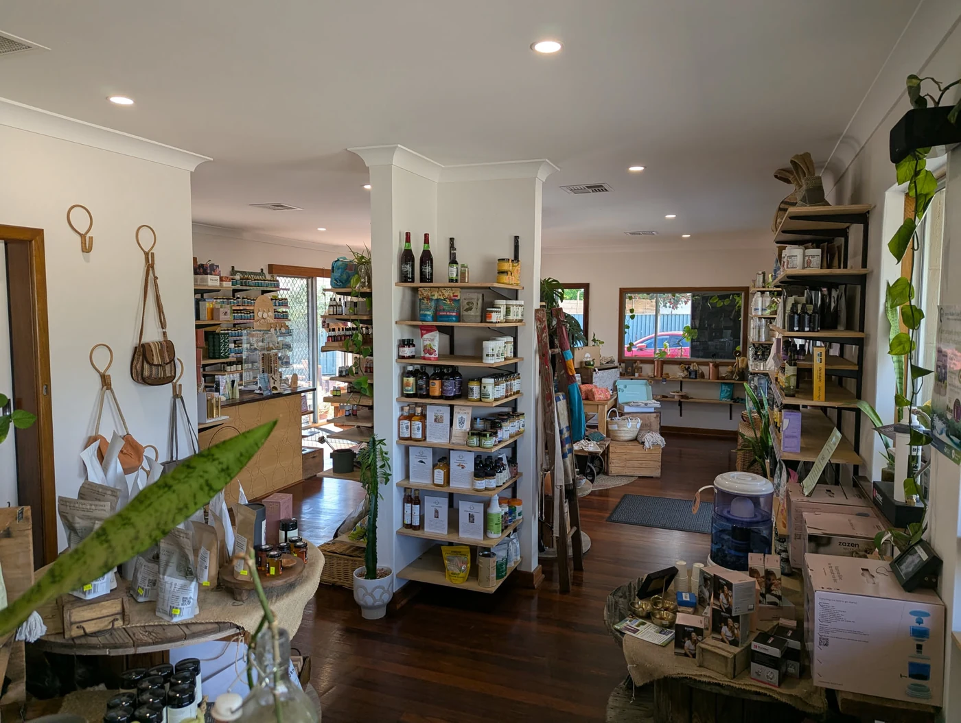 Natural products, homewares and plants throughout The Wellness Store